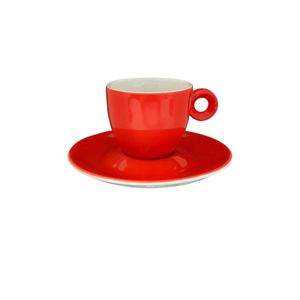 Rondo Espresso rood-wit 8 cl SET