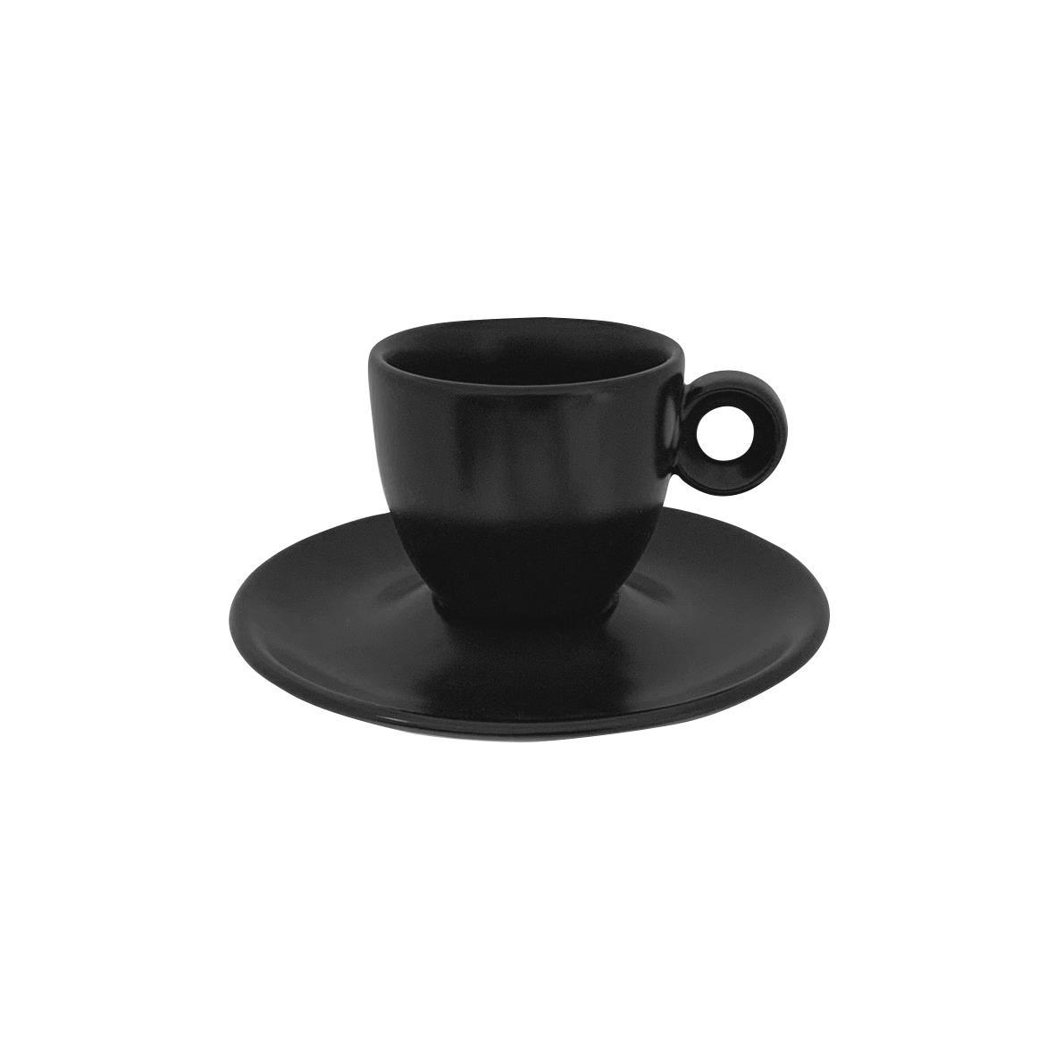 Rondo Espresso mat zwart 8 cl SET