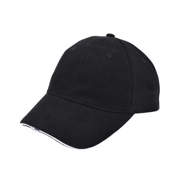 Heavy brushed cap met ledverlichting