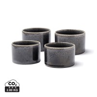 VINGA Nomimono kleine schaaltjes, set van 4 stuks, zwart