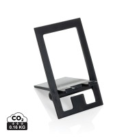 SnapStand RCS gerecycled plastic telefoonstandaard, zwart