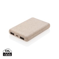 5.000 mAh zakformaat powerbank van tarwestro, khaki