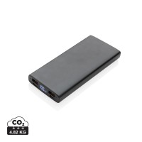 Aluminium 18W 10.000 mAh PD Powerbank, zwart
