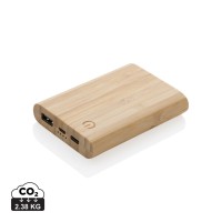 Bamboe 5.000 mAh powerbank, bruin