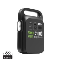 Power Vault RCS gerecycled plastic 21.000 mah power station, zwart