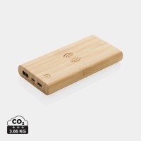 Bamboe 8.000 mAh 5W draadloze powerbank, bruin