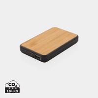 RCS gerecycled plastic 5.000 mAh Powerbank, bruin