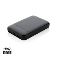 RCS gerecycled plastic 5.000 mAh powerbank, zwart