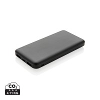 High density 10.000 mAh zakformaat powerbank, zwart