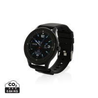 Swiss Peak RCS gerecycled TPU smart watch, zwart