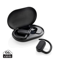 Fitsound RCS gerecycled plastic open ear TWS-oordopjes, zwart