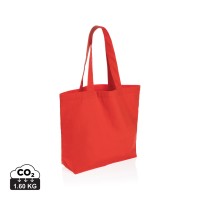 Impact Aware™ recycled canvas shopper met vakje 240gsm, luscious red