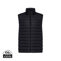 Iqoniq Meru heren gerecycled polyester bodywarmer, zwart