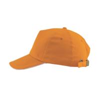 Cap 5 panel brushed met gesp sluiting-1075