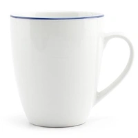 Basic White blauwe filetrand mok 38 cl.