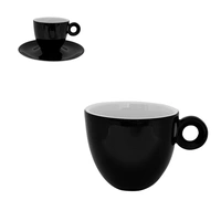Bola/Rondo Espresso Kop zwart-wit 8 cl.