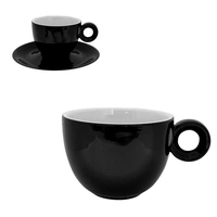 Bola/Rondo Koffie Kop zwart-wit 15 cl.