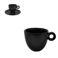 Bola/Rondo Espresso Kop mat zwart 8 cl.