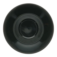 Barista Koffie/Cappuccino Schotel zwart/wit 15,5 cm