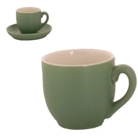 Robusta Koffie Kop mat groen 14 cl.