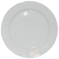 Bord brede rand wit 30,5 cm.