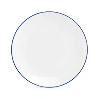 Basic White Blauwe filetrand Coupe Bord 20,5 cm.