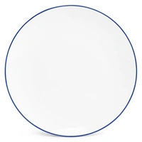 Basic White Blauwe filetrand Coupe Bord 26,5 cm.