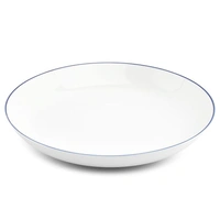 Basic White Blauwe filetrand Coupe Bord Diep 27 cm.
