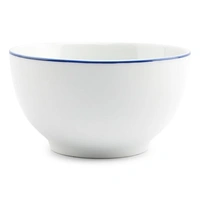 Basic White Blauwe filet rand Bowl 14,5 cm / 62 cl.