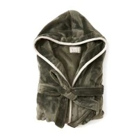 VINGA Louis luxe pluche badjas S/M