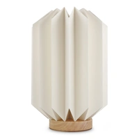 Coollux vouwbare papieren LED lamp Eos op houten voet, 25 cm  (brievenbus doos)
