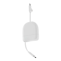 Xoopar ICE-R Uittrekbare USB-C en Lightning Kabel 60W 1 Meter