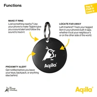 Aqiila Tagbird Waterdichte Tracker met Fietsbel