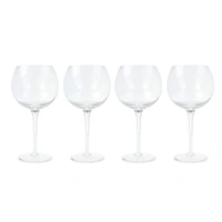 Byon Opacity set van 4 wijnglazen met stijlvol glaspatroon 470ml