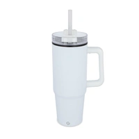 Miami beker met handvat en rietje 800ml