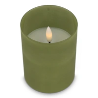 Nyelle oplaadbare LED Wax kaars in glas
