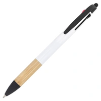 3-kleuren pen met bamboe grip