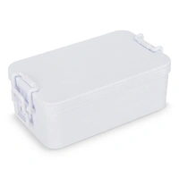 Dubbellaagse Lunchbox met Bestek