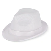 Polyester hoed met band
