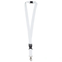 Polyester lanyard 20 mm met gesp en haak