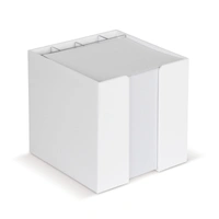 Papierkubus de luxe wit papier 10x10x10cm