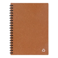 Notebook gerecycled leer Midi