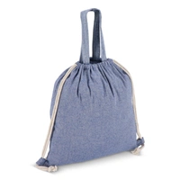 Drawstring rugzak gerecycled katoen 140g/m² 38x42cm