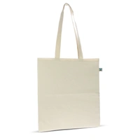 Fairtrade katoenen tas ecru lang 140g/m² 38x42cm