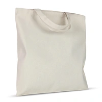 Schoudertas katoen ecru OEKO-TEX® kort 220g/m² 38x42 cm