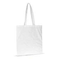 Schoudertas biologisch katoen kleur lang 140g/m² 38x42 cm