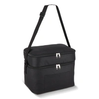 R-PET 600D koeltas met dubbele compartimenten, 30 x 20 x 24 cm, 12L