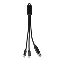 2-in-1 Oplaadkabel USB-A/C naar USB-C & Lightning Aluminium