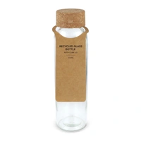 Gerecycled glazen fles met kurken dop 500ml