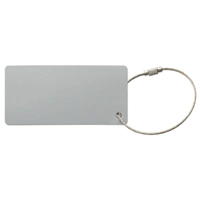 Aluminium bagagelabel rechthoek